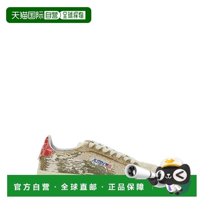 1h可退 香港直邮潮奢 AUTRY 女士 'Medalist' Application 金色撞