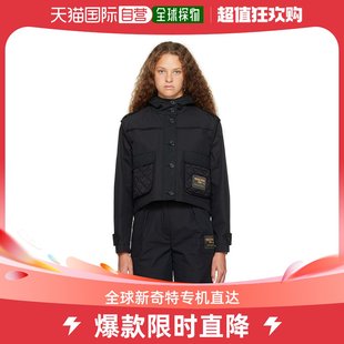 香港直邮潮奢 莫斯奇诺 女士黑色拼接夹克 Moschino