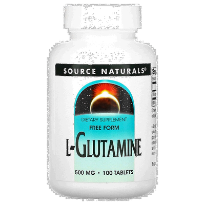 香港直发Source NaturalsL 谷氨酰胺改善机能500mg 100片