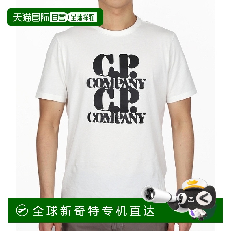 韩国直邮COMPANY  16CMTS137A 005100W 103 平纹针织图案短袖T恤