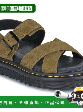 欧洲直邮Dr. martens 马丁博士 女鞋 春夏 凉鞋 Voss II DMs Oliv