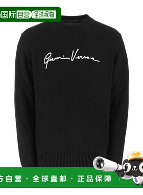 香港直邮Versace 黑色GV Signature 圆领套衫 A85006A232493A1008