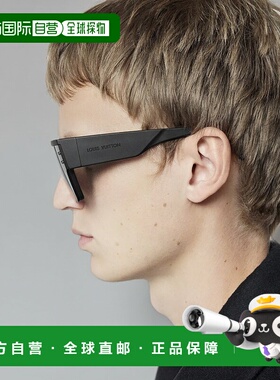 自营1h可退 欧洲直邮LV路易威登 男士黑色醋酸纤维太阳镜正品舒适