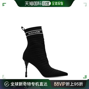 女士 香港直邮潮奢 巴尔曼 AN0TA855TKWH Balmain 高跟嵌花针织靴