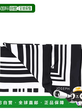 1h可退 香港直邮潮奢 JOSEPH 约瑟夫 女士 Scarfs 黑色围巾 JF009