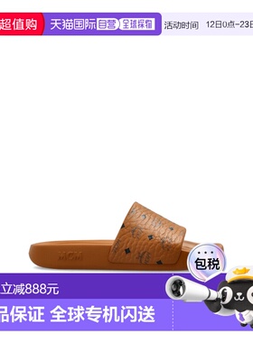 香港直邮MCM 女士拖鞋 MESGSMM040CO SS2026 棕色 Monogram slide