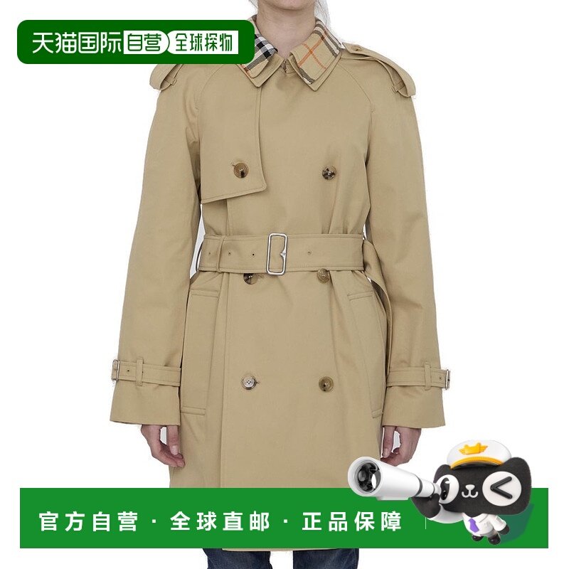 1h可退 香港直邮潮奢 Burberry 巴宝莉 女士 雙排扣腰帶風衣 8094,女装/女士精品,毛呢外套,淘宝优惠券,粉丝福利购,淘宝优惠卷