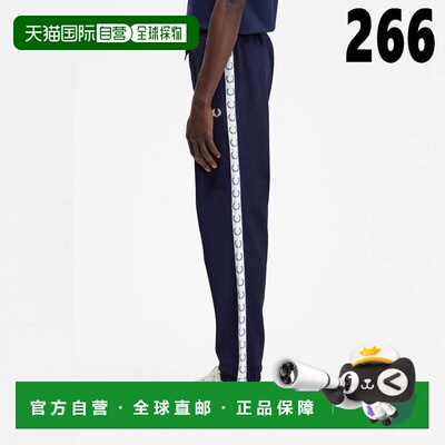 日本直邮Fred Perry 胶带运动裤 TAPED TRACK PANT T5510 102（黑