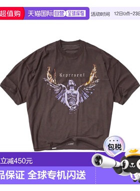 1h可退 香港直邮Represent 男士 and Polos T恤黑色上衣 MLM10017