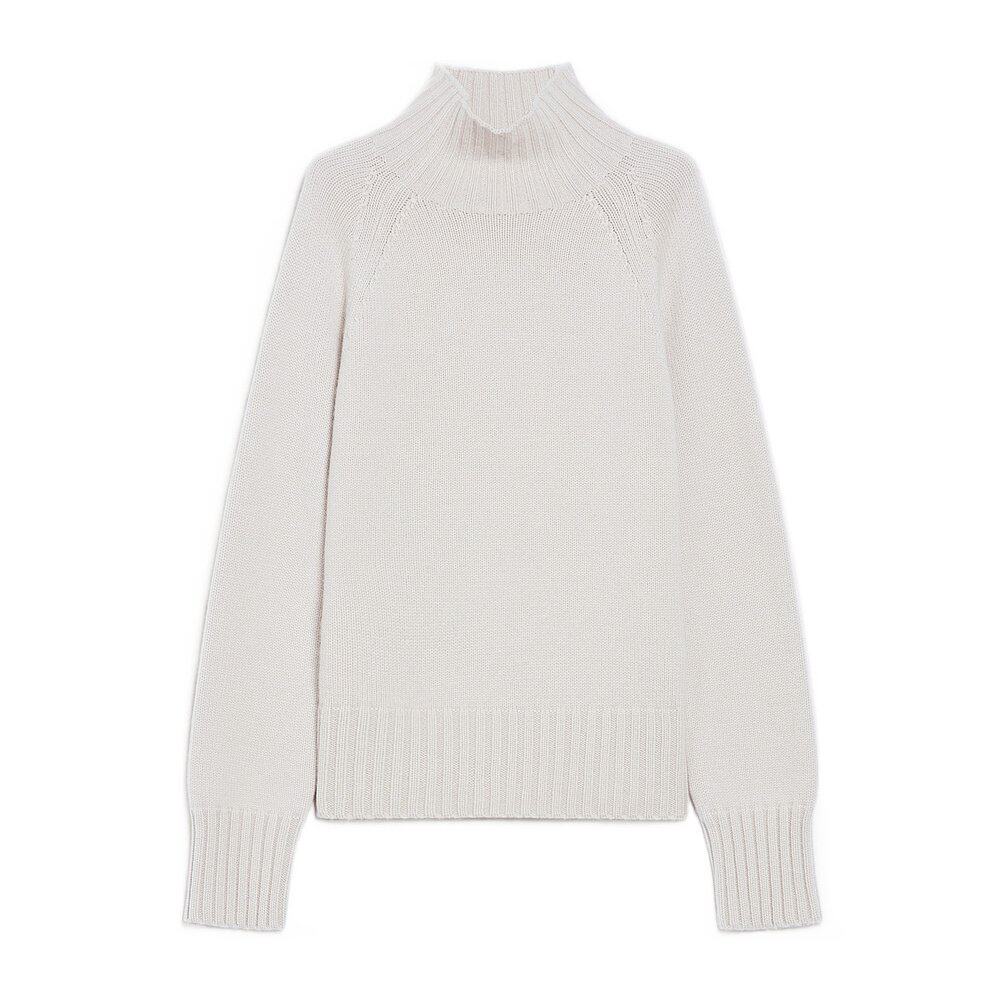 MAX MARA 女士针织毛衣 9366074306001 CO 白色 羊毛和羊绒高领衫