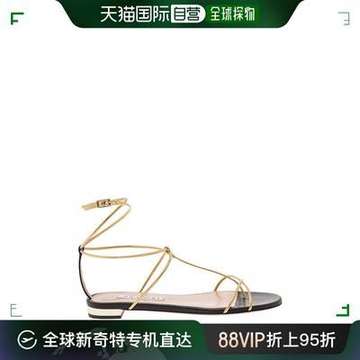 香港直邮潮奢 AQUAZZURA 女士 'Roman Romance' Straps 镀金十字(