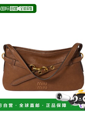 香港直邮Miu Miu Aventure 纳帕皮单肩包 5BC1822BBLVOOO手提包