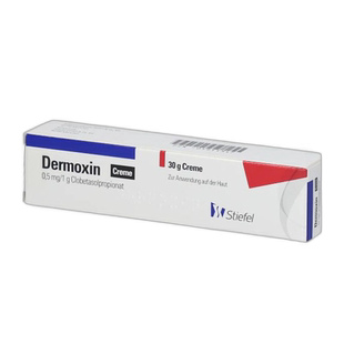 欧洲直邮Dermoxin丙酸氯倍他索皮肤炎症斑块30g