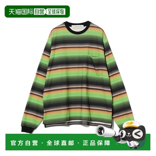 日本直邮BAL T恤 男装 型渐变条纹长袖 原创设计亮点 宽松版 1h可退