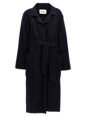 MAX MARA 女士大衣 JENE001 AW2024 蓝色 'Jene' coat