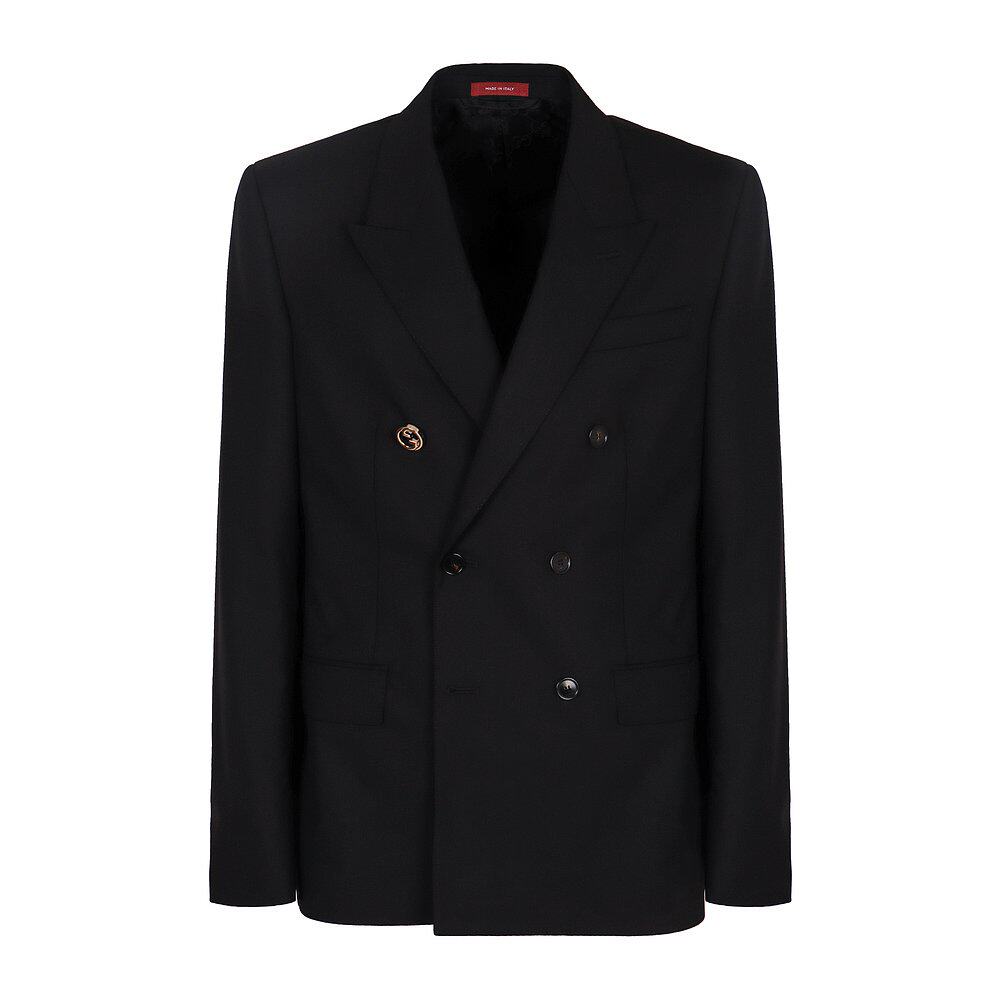 GUCCI 男士西服套装 832991Z7AOX1000 AW2025 黑色 JACKET