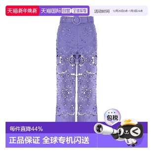 1239PSS24 1h可退 刺绣镂空裤 女士 blue蓝色 香港直邮ZIMMERMANN