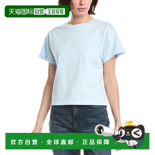 自营rag & bone Kelly Boxy Jersey T-Shirt - blue 美国奥莱直发