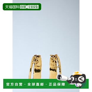 1h可退 香港直邮Saint Laurent 圣罗兰 女士 雕塑感圈式耳环 8511