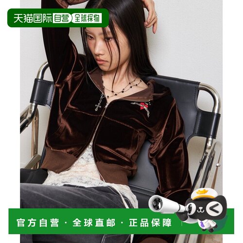 1h可退 日本直邮WHO'S WHO gallery 女装 绒面感短款连帽衫 WWZ10