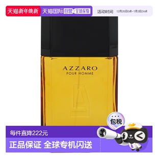 喷正品 欧洲直邮Azzaro阿莎罗男士 淡香水100ml馥奇香调柔情可再装