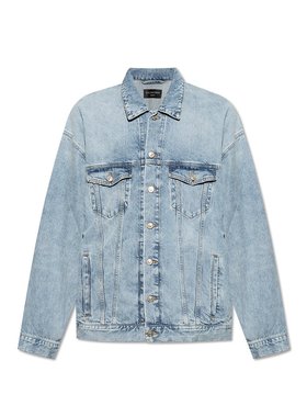 BALENCIAGA 男士夹克 681690TRW556185 AW2024 蓝色