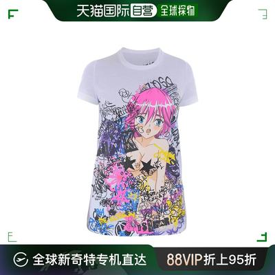 香港直邮潮奢 Dsquared2 二次方 女士 印花图案短袖T恤 S72GC0944