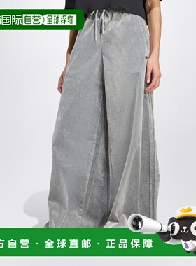 1h可退 香港直邮Adidas 女士 宽松款灰色长运动裤 JW7331COGR