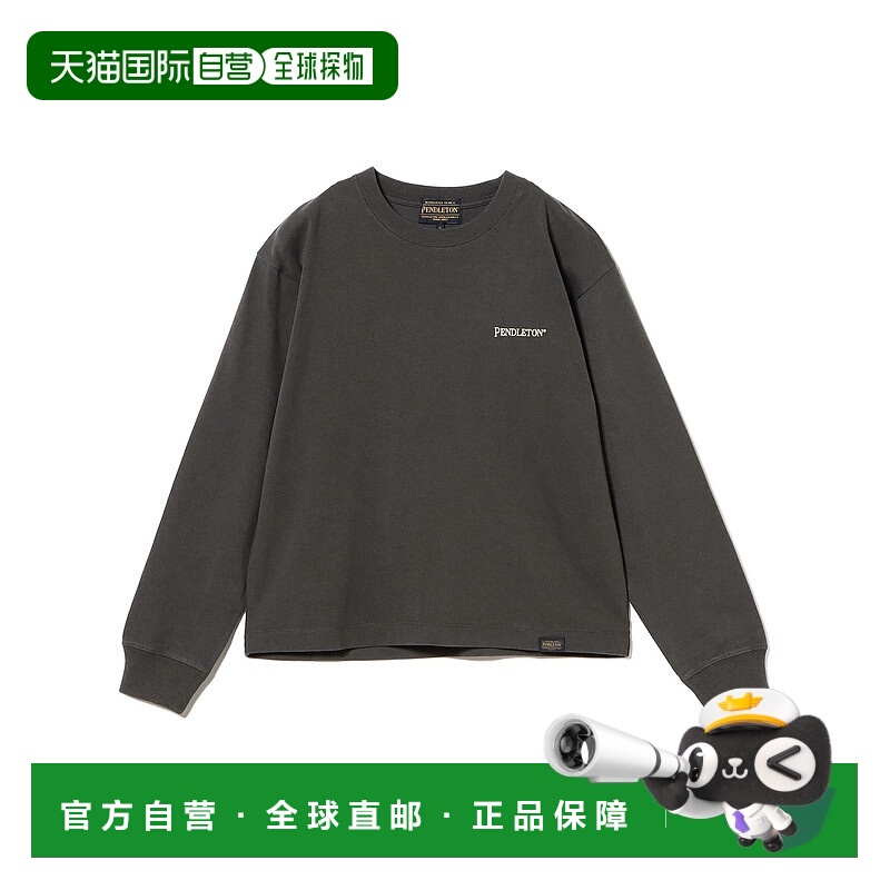 1h可退 日本直邮PENDLETON 女装 后幅印花长袖T恤 5475-1116 9314