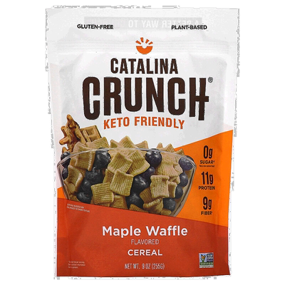 香港直发Catalina Crunch生酮友好麦片枫糖华夫饼9盎司(255g)