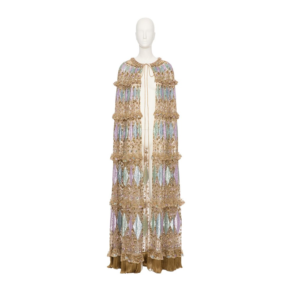 VALENTINO 女士外套 BCG4L11EDM12 SS2025 花色 长款斗篷