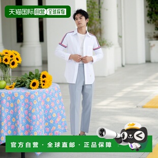 香港直邮THOM BROWNE 男士衬衫 MWL270AF0313100 CO 白色 牛津长