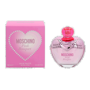 欧洲直邮MOSCHINO莫斯奇诺粉色花束女士魅力香水EDT100毫升正品
