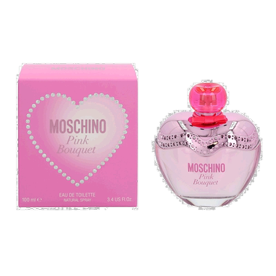 欧洲直邮MOSCHINO莫斯奇诺粉色花束女士魅力香水EDT100毫升正品