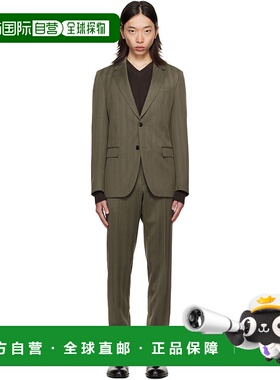 1h可退 香港直邮潮奢 BOSS 波士 男士 绿色 Slim-Fit Two-Piece