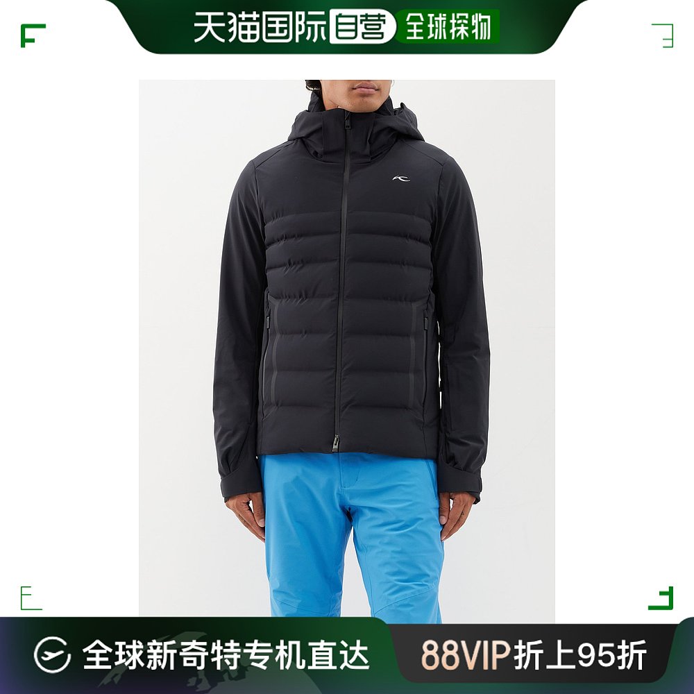 香港直邮潮奢 KJUS男士Line stretch-shell绿色带里衬夹克