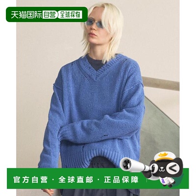 日本直邮MAISON SPECIAL Short-length Distressed V-neck Knit P