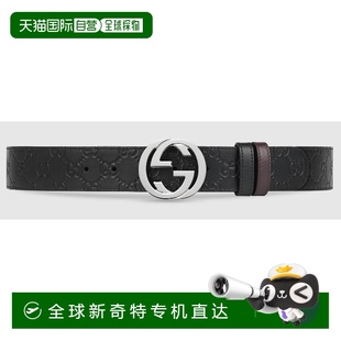 SS2025 腰带 473030CWCWN1070 黑色 香港直邮GUCCI 1h可退 男士