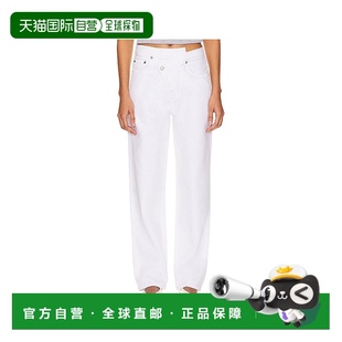 A097B1183 香港直郵AGOLDE 女士 十字交叉直筒褲 牛仔 舒適時尚