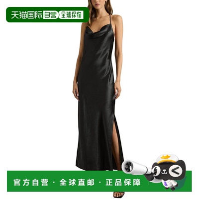 自营Reiss Paisley连衣裙-木炭 美国奥莱直发吊带长裙