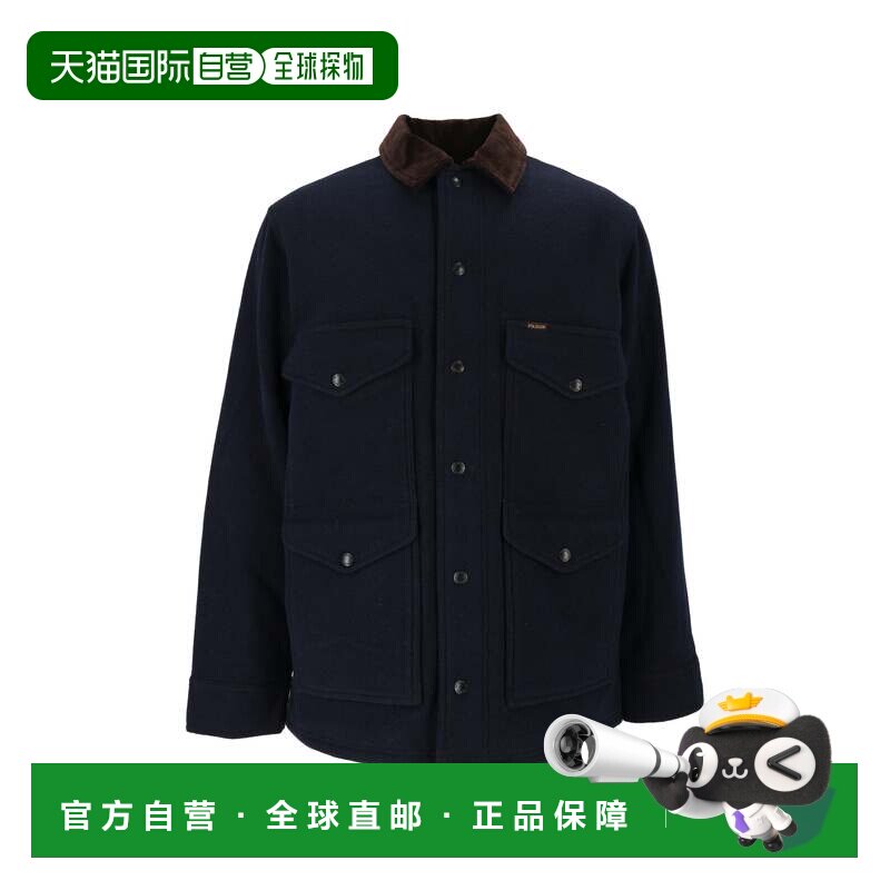 自营filson灯芯绒领斯波坎绝缘巡洋舰夹克-黑色 美国奥莱直发图片