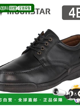 日本直邮Moonstar月星 SPH7484 黑色4E宽楦皮鞋防水男士舒适鞋商