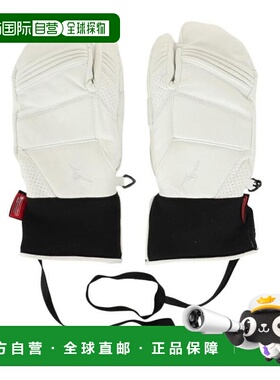 日本直邮MIZUNO 皮革三指滑雪手套 Z2JYB50201 男女通用