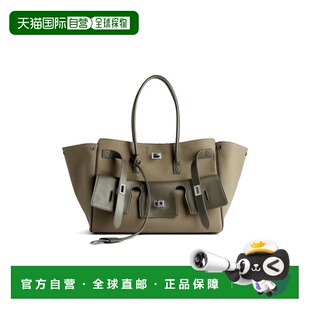 自营欧洲直邮Balenciaga巴黎世家 Bel Air女士logo标识中号手提包