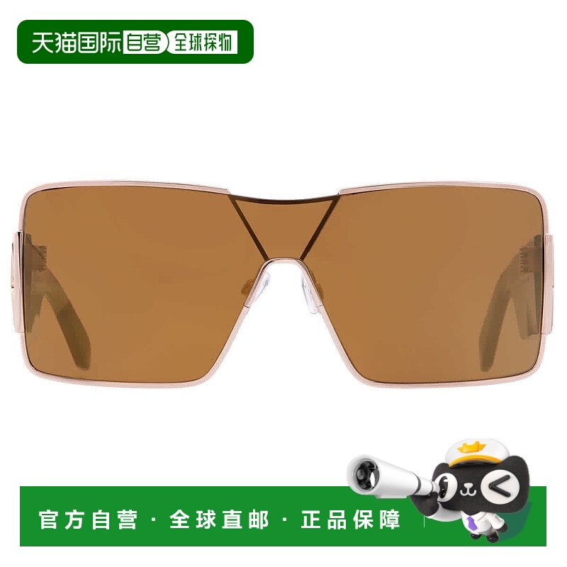 自营Off-White ASPEN Gold Mirror Shield Unisex Sunglasses OER