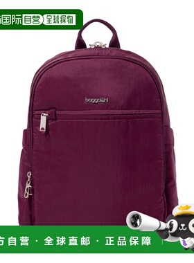 自营baggallini Securtex Anti-Theft Getaway Backpack - mulber