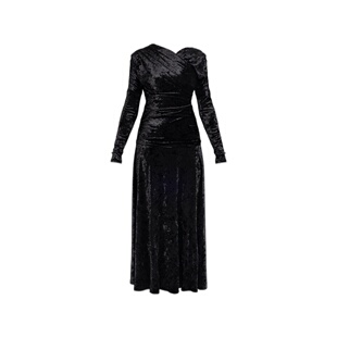 GANNI 女士连衣裙 A103016911129099 SS2026 黑色 Velvet dress w