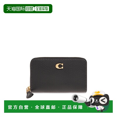 香港直邮COACH 女士卡包 CR5510B4BK CO 黑色 Card case with log