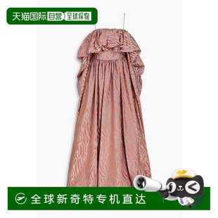香港直邮潮奢 Amyris ULLA 女士 荷叶边金属感缎 JOHNSON 1h可退