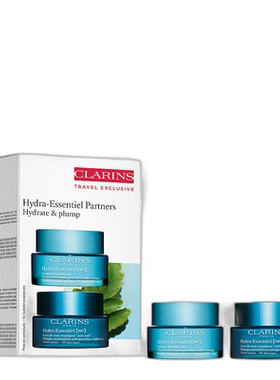 香港直邮CLARINS娇韵诗水润活肌保湿日晚霜套50ml+50ml七夕正品